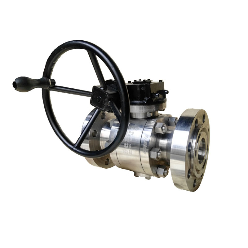 Como posso usar a válvula de esfera do Trunnion?